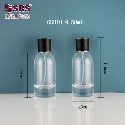 acheter Bouteille de spray en verre de 50 ml vide de parfum transparent de forme de Boston online manufacture