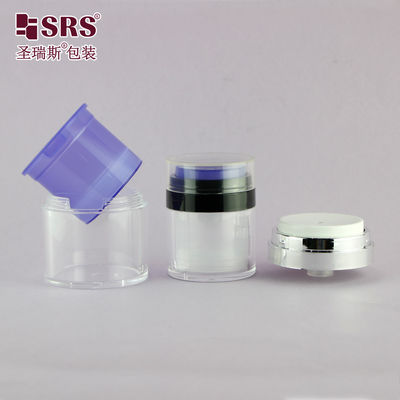 acheter 15 ml 30 ml 50 ml récipient en plastique remplaçable de couleur personnalisée Crème pour les mains sérum gel acrylique sans air online manufacture