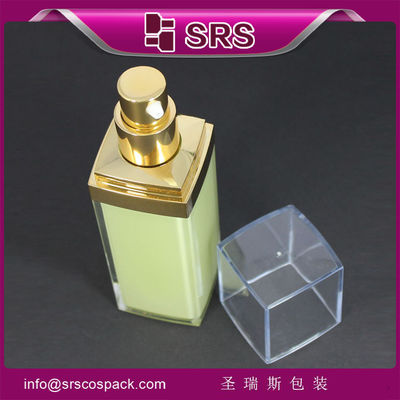 acheter Bouteille à capuche transparente et carrée colorée pour crème de soins de la peau, fournisseur de bouteille sans air online manufacture
