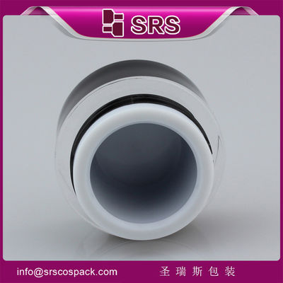 acheter La Chine fournit un flacon à échantillon cosmétique J021 5g noir de forme ronde online manufacture