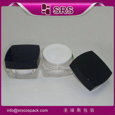 acheter Emballage Shengruisi J050-5ml 10ml 15ml 30ml 50ml 100ml bouteille de crème acrylique carré vide online manufacture