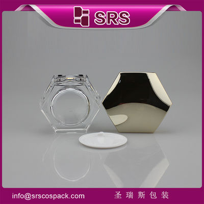 acheter J601 pot en plastique acrylique de haute qualité, pot en forme d'hexagone online manufacture