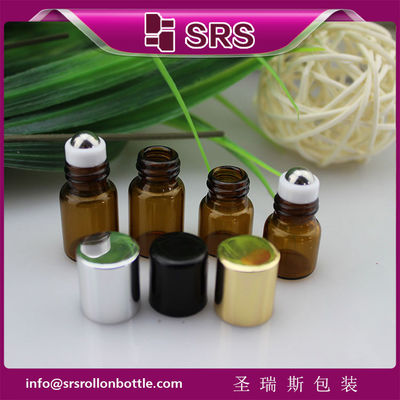 acheter 1 ml de rouleau en verre de 2 ml sur bouteille avec boule métallique,populaire mini bouteille d'huile essentielle online manufacture