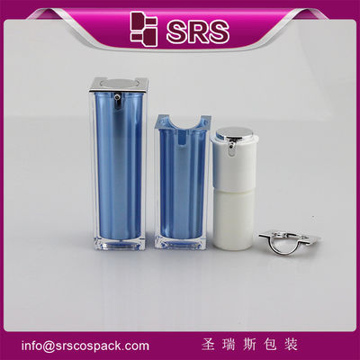 acheter Bouteille de pompe sans air pour soins de la peau bleue online manufacture