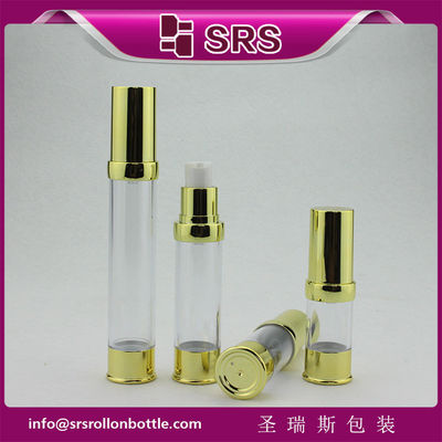 acheter A0214 bouteille cosmétique vide en or métallisé sans air online manufacture