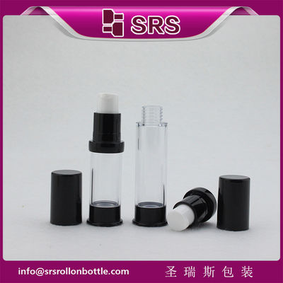 acheter A0214 emballage cosmétique injectable de couleur noire, bouteille de pompe sans air en vente online manufacture