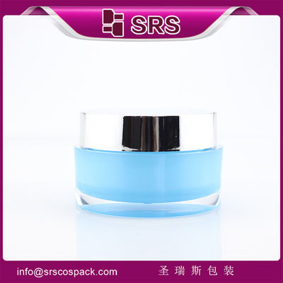 acheter J023 Bouteille ronde en acrylique, bouteille cosmétique, peinture de couleur online manufacture