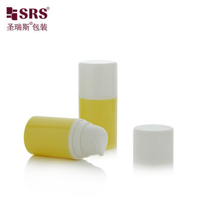 acheter 15 ml 30 ml Luxe Blanc Brillant PP PCR Pompe à lotion écologique Bouteilles sans air Bouteille 50 ml online manufacture