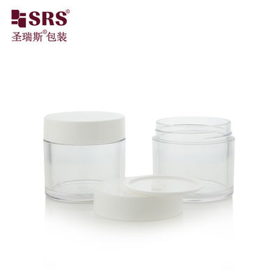 acheter 15g 30g 50g 70g 80g 100g Forme ronde Couleur personnalisée Crème pour le visage Jars en PET Jars avec couvercle en plastique online manufacture