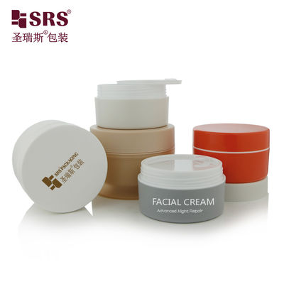 acheter Jars de beurre de corps en plastique en PP à double paroi congelée vide Jars de crème personnalisées Cosmétiques online manufacture