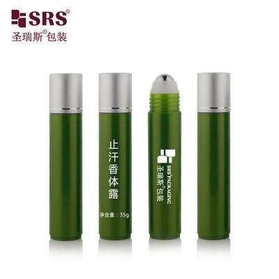 acheter PP PCR emballage cosmétique vide recyclable en plastique boule ronde en rouleau en gros Bouteille de 35 ml online manufacture