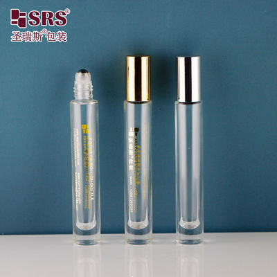 acheter Forme ronde, fond épais clair, sans fuite, bouteilles en bouteille à rouleaux d' huile essentielle de parfum 10 ml online manufacture