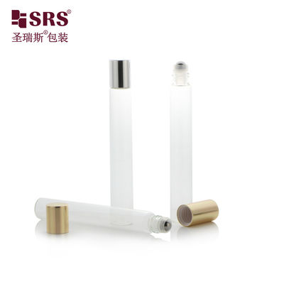 acheter 12 ml de rouleau blanc mat sur bouteille avec boule métallique et capuchon en aluminium, emballage de lotion corporelle online manufacture