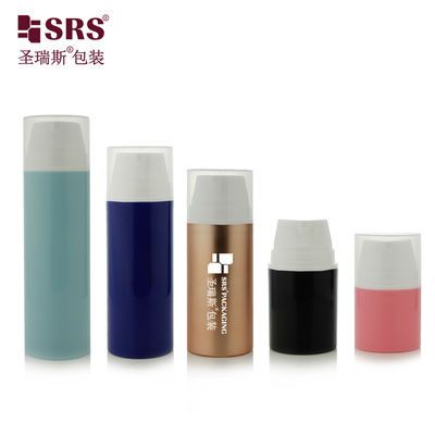 acheter PA606 Peinture gelée mate finie métallisée anneau d'estampage à chaud PP PCR écologique PP PCR bouteille sans air pour la crème de jour emballage de soins de la peau online manufacture