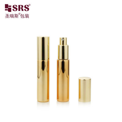 acheter BLPA 10ML or métallisé verre rond vide bouteille de pompe à pulvérisation de parfum personnalisation brume fine online manufacture