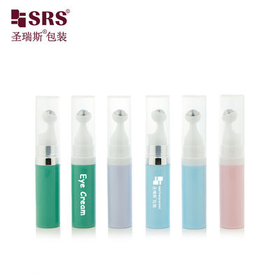 acheter A0035 7.5 ml 10 ml 15 ml PP presse à vide bouton crème pour les yeux bouteilles à rouleaux emballage hygiénique imperméable online manufacture