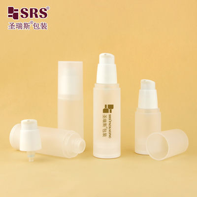 acheter PA0216 20ml 30ml 40ml 50ml PP mat brillant dans le moule plastique PP PCR bouteille sans air avec pompe à lotion emballage de soins de la peau online manufacture