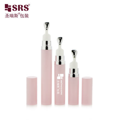 acheter A0035B 7.5ml 10ml 15ml Flacon pompe airless à tête applicateur métallique en zinc vide à clipser pour sérum contour des yeux en gros online manufacture