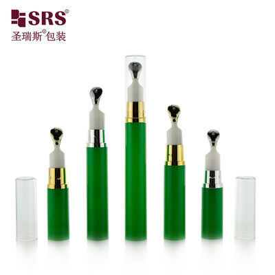 acheter A0031B 5ml 10ml 12ml 15ml Flacon Pompe Airless Vide Avec Applicateur Tête en Zinc Métallique Personnalisation Emballage Gel Contour des Yeux online manufacture