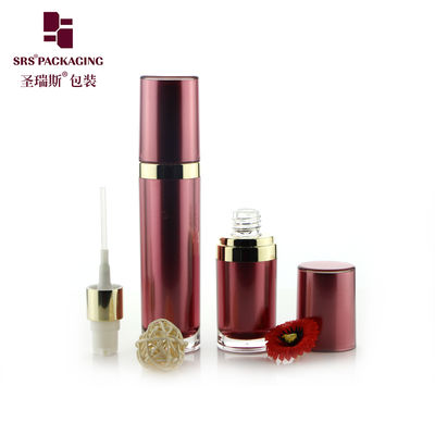 acheter L040 bouteille en plastique acrylique vide de 15 ml 30 ml 60 ml 120 ml de luxe en forme ovale online manufacture