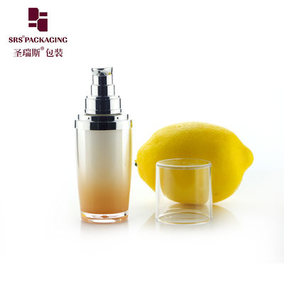 acheter Bouteille de lotion blanche de luxe avec épaule dorée, bouteille de pompe à mousse online manufacture