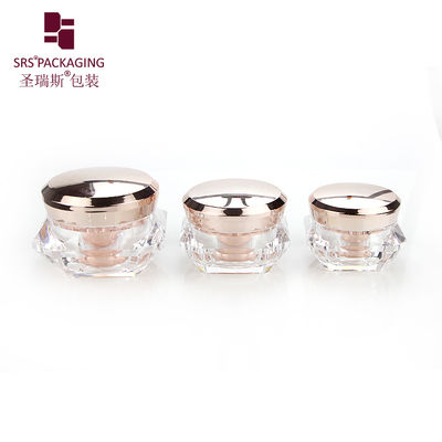 acheter J060C récipient cosmétique de luxe en forme de diamant en verre acrylique brillant online manufacture