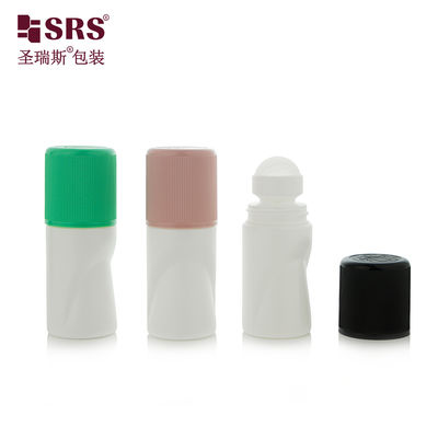 acheter RPPB1-50ML Unique Shape Empty Wholesale Customization Color Matte Riibbed CRC Child Resistant Cap Roll On Bottle For Antiperspirant online manufacture