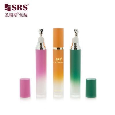 acheter LR001 15ML 20ML Luxury Acrylic Bottle With Metal Applicator Zinc Alloy Material Head For Eye Cream online manufacture