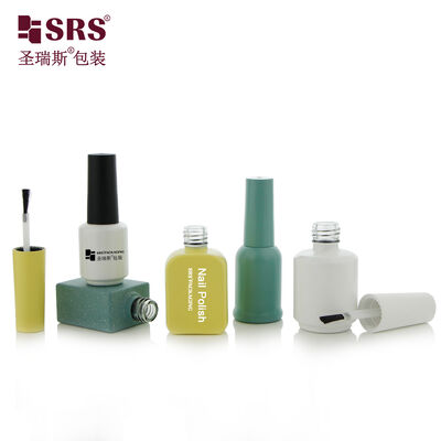 acheter Personnaliser la bouteille de verre de couleur avec pinceau pour ongles vernis à ongles bouteilles de maquillage vides Emballage de couleur peinte avec impression de logo online manufacture