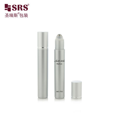 acheter RPA 15ML Bouteille Roll-On PP PCR Couleur Gris Argent avec Bille en Acier pour Sérum de Massage online manufacture