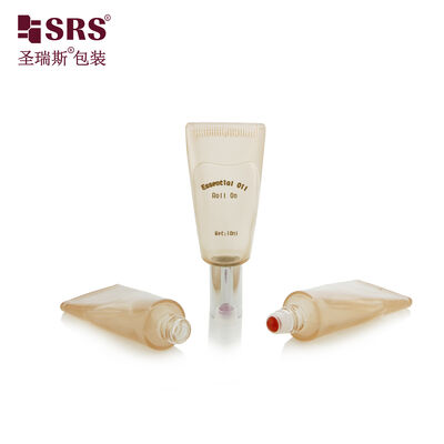 acheter GB3 10ML Tube de luxe Design unique verre transparent peint couleur personnalisée rouleau sur bouteille de bille d'acier pour l'huile de parfum online manufacture