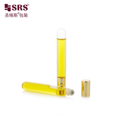 acheter Bouteille de rouleau en verre de tube inférieur rond de BLP 10ML pour le massage d'huile d'oeil aucune fuite online manufacture