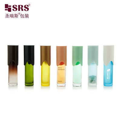 Acheter Bouteille en verre de couleur givrée peinte BLPY 10ML avec bille en acier à rouleau pour huile essentielle online manufacture