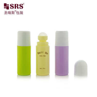 Acheter 75 ml PP PCR Roll On Bottle en plastique recyclé pour les emballages d'huile de massage corporel déodorant online manufacture
