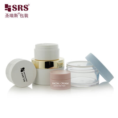 Acheter Bocal cosmétique transparent en PET avec bouchon brillant pour beurre corporel, masque facial et crème pour les yeux online manufacture