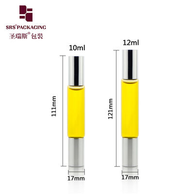 Acheter Flacon roll-on en verre rechargeable de 10 ml à chambre unique et double rouleau, emballage cosmétique personnalisé online manufacture