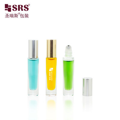 Acheter Bouteille en verre à fond épais de qualité supérieure 6 ml Bouteille en acier à bille pour parfum d' huile essentielle online manufacture