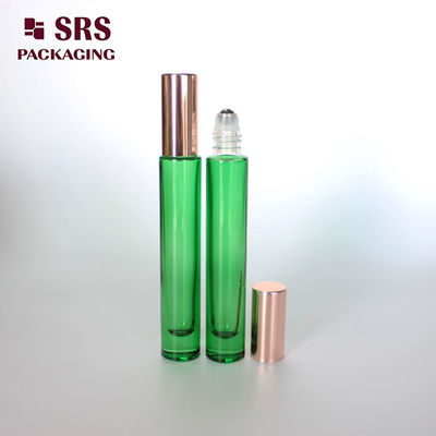 acheter 10 ml de rouleau de verre vert transparent et épais sur bouteille pour l' huile de parfum online manufacture