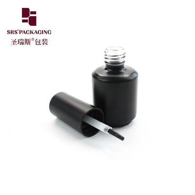 acheter Bouteille en verre vide de 15 ml, noire et glacée, pour éliminer le vernis à ongles online manufacture