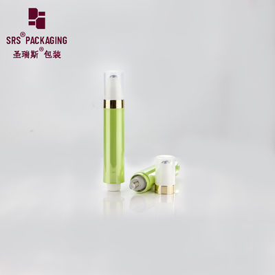 acheter crème pour les yeux en plastique vert métallisé et brillant, sans air, cosmétique en rouleau de 10 ml sur bouteille online manufacture