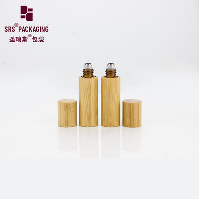 acheter 5 ml d'huile essentielle naturelle organique en verre vide bouchon en bambou online manufacture