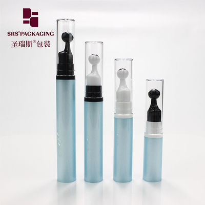 acheter Bouteille de pompe à air sans sérum de massage à bille en plastique à rouleaux métalliques de taille de voyage 10 ml online manufacture