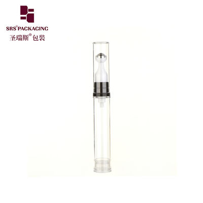 acheter bouteille sans air transparente en plastique blanc durable mini taille de voyage en rouleau de crème pour les yeux 5 ml online manufacture