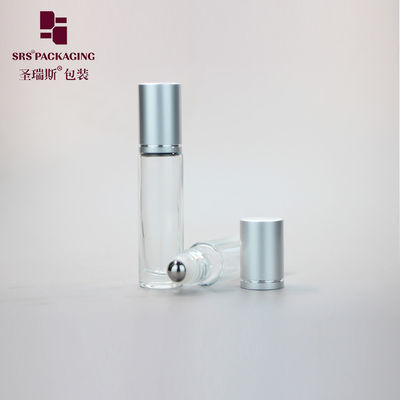 acheter 10 ml de rouleau de verre vide transparent transparent sur bouteille de parfum à bille métallique online manufacture