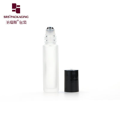 acheter quantité en stock bouteille d'huile essentielle en verre glacé vide 10 ml avec couvercle en plastique noir online manufacture