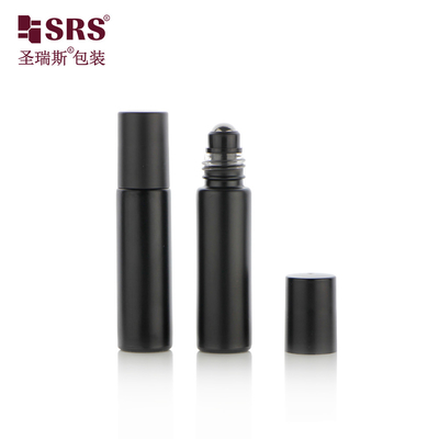 Bouteille en verre à rouleaux épais personnalisée parfum élégant massage bouteille en acier en bouteille en verre 10 ml