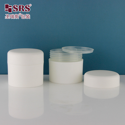 Cream pour le visage mat à double paroi, gelé, baume à lèvres en plastique en PP, contenant avec couvercle, crème cosmétique 200 ml