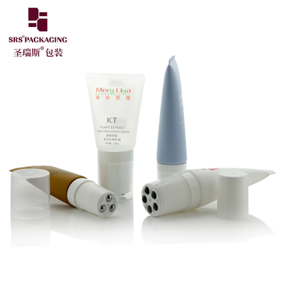 100 ml 120 ml 5 boules en acier à rouleaux Crème de massage vide Cosmétique Tubes en plastique à rouleaux ronds