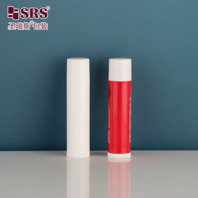 5 ml de 15 ml de mini-injection de couleur personnalisée en plastique enroulé en haut du tube à bâton emballage de baume à lèvres