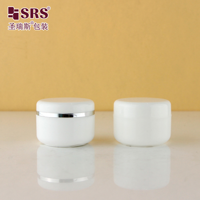 Crème pour le visage blanche injectable de couleur personnalisée vide Récipient en plastique en PP de 50 ml